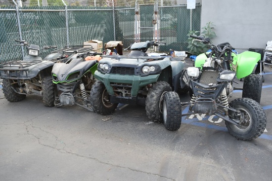 4 ATV's For Parts Only