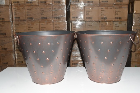 2 NEW Large Decorative Buckets