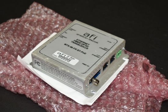 AFI  Fibertek  Ethernet Fiber Optic Transceiver