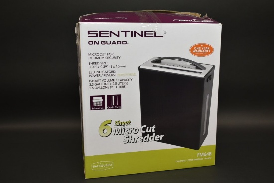 Sentinel Micro Cut Paper Shredder