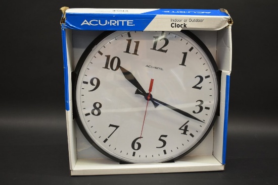 Acu-Rite Indoor/Outdoor Wall Clock