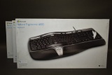 3 Microsoft Natural Ergonomic 4000 Keyboards