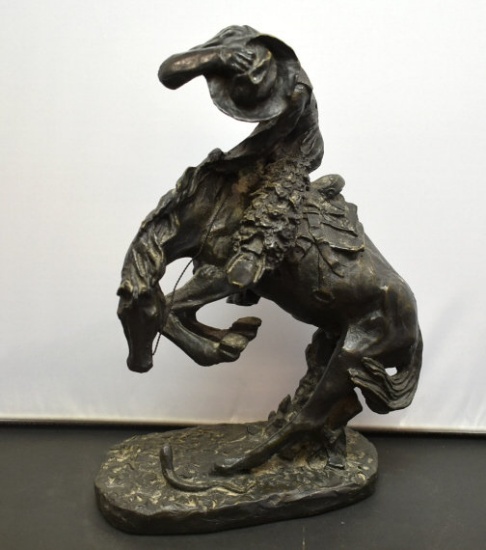 The Rattlesnake Sculpture by Frederic Remington