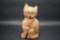 Hand Carved Wooden Cat Statue