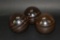 3 Glass Decorator Balls