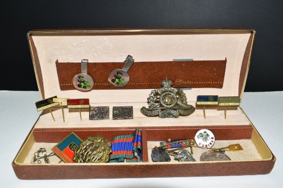 Jewelry Box Full of Pins And Awards
