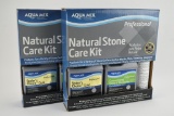 2 Aqua Mix Professional Natural Stone Care Kits