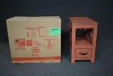 2 Oak Furniture West Red Side Tables