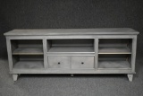 Golden Oak Grey TV Console