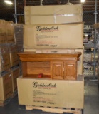 13 Whalen Golden Oak Desk Hutches