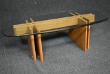 Modern Glass Top Coffee Table