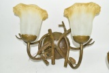 2 Decorative Wall Sconces