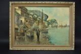 Anitque Frame Original Oil Painting Artist Signed