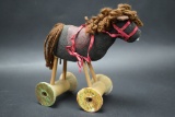 Vintage Folk Art Toy Horse