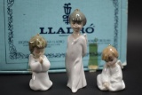 3pc Lladro Ornament Figurine Set