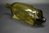 Antique Suffock Bitters Pig Bottle