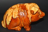 Rockingham Pottery RAZORBACK Piggy Bank