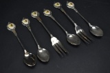 6pc Collectors Spoon And Fork Set