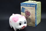 Vintage Talking Piggy Bank