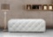 NEW Divani Casa Maria Modern White Leather Bench