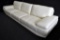 NEW Modern 2pc White Leather Sofa