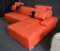 NEW Modern Red Leather Sofa Sectional