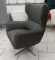 NEW Modern Grey Leather High Back Chair