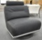 NEW Modern Black Leather Swivel Chair