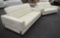 NEW Modern White Leather 3pc Sofa Set