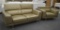 NEW Kendi Casa Gold Leather Sofa And Chair
