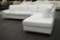 NEW Modern 2pc White Leather Sofa Sectional