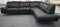 NEW Kedi Casa Italia Black Leather Sofa Sectional