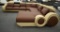 NEW Modern 4pc Brown And Tan Sofa Sectional