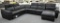 NEW 6pc Modern Black Leather Reclining Sofa