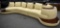 NEW Modern 3pc Beige Leather Sofa Sectional