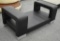 NEW Modern Black Leather Coffee Table
