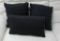 3 NEW Grey/Blue Fabric Decorator Pillows