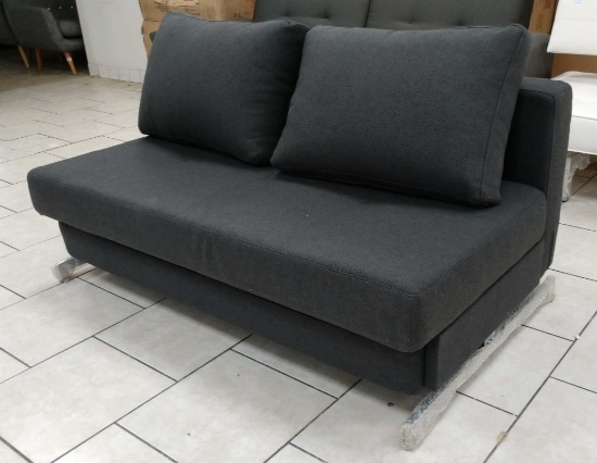 NEW Divani Casa Grey Upholstered 2 Seat Sofa Bed