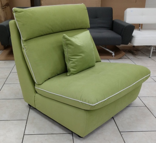 New Modern Green Upholstered Chair