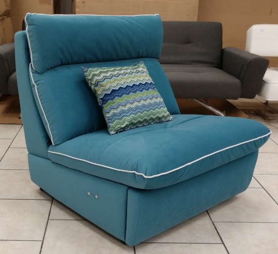 NEW Modern Blue Upholstered Chair