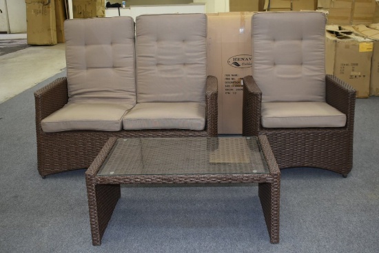 NEW Renava Outdoor 3pc Woven Patio Set