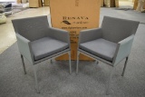 2 NEW Renava Outdoor Cyan Modern Patio Chairs
