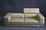 NEW Kendi Casa Italia Gold Leather Sofa