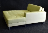 NEW Yellow Leather Sofa Sectional Part