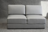NEW Grey Leather Sofa Sectional Part