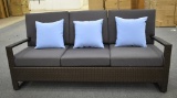 NEW Renava Outdoor Lavita Woven 3 Seat Sofa