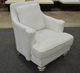 NEW Modern White Leather Chair