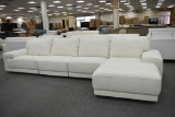NEW Modern 4pc White Leather Sofa Sectional