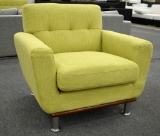 NEW Modern Lime Green Upholstered Chair