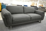 NEW Modern Grey Upholstered Sofa